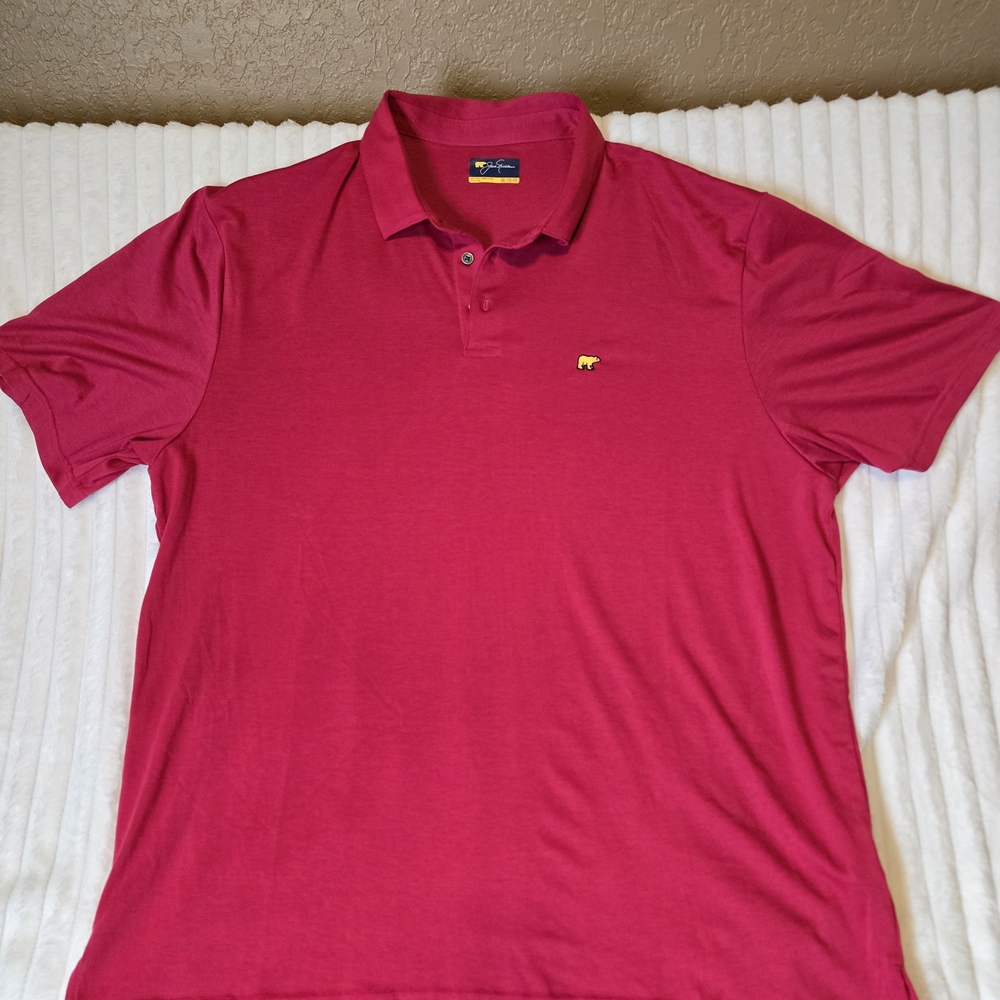 Jack Nicholson Vibrant Pink Golf Polo Shirt